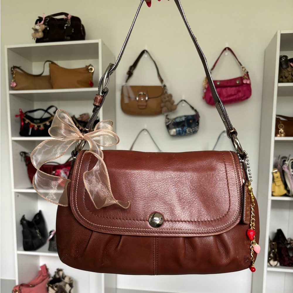Y2K Coach Soho Flap Saddle Tan Shoulder Bag 🤎🤎